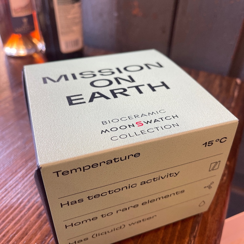 Omega swatch mission on Earth